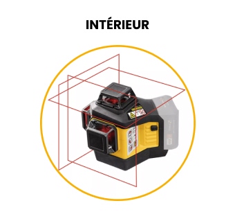 laser intérieur rouge